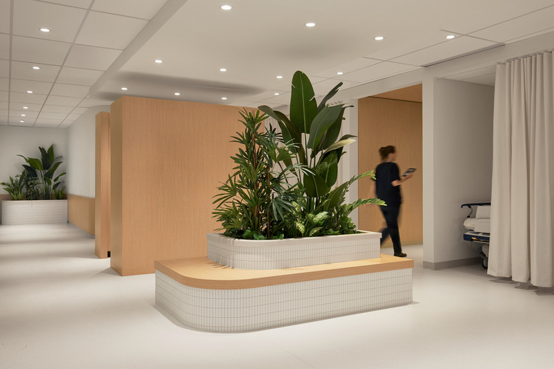 Press kit | 6870-05 - Press release | Perception, Experience, and Well-Being: Reinventing Tomorrow's Medical Clinic - Entre Quatre Murs - Commercial Interior Design - Hospital area - Photo credit: Maxime Brouillet