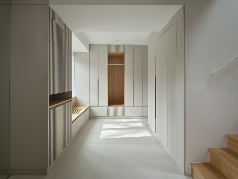 Press kit | 3213-02 - Press release | Pine Residence - Salem Architecture - Residential Architecture - Entrance - Photo credit: Phil Bernard