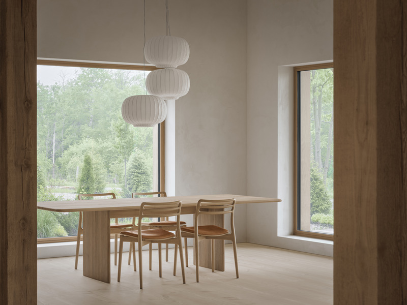 Dossier de presse | 1685-07 - Communiqué de presse | Maison Melba - Atelier L'Abri - Architecture résidentielle - Salle à manger - Crédit photo : Alex Lesage