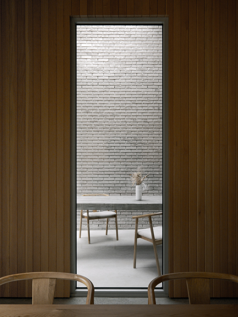 Dossier de presse | 2744-06 - Communiqué de presse | Cherry Valley - StudioAC - Architecture résidentielle - Dining Detail - Crédit photo : Felix Michaud