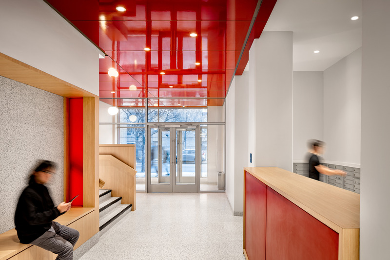 Dossier de presse | 5881-04 - Communiqué de presse | The Garnet - Shakespeare Gordon Studio - Architecture résidentielle - Residential lobby - Crédit photo : Alexander Severin