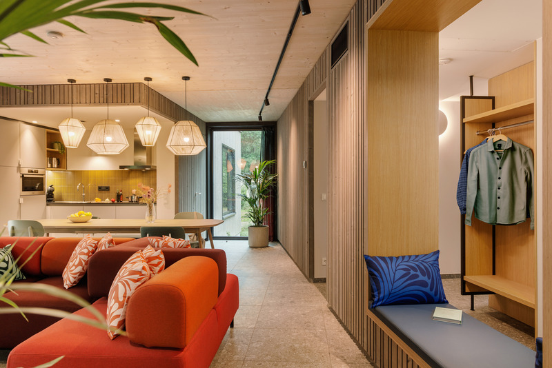 Dossier de presse | 1472-13 - Communiqué de presse | Center Parcs Cottage: Coming Together in Nature - Concrete Amsterdam - Architecture commerciale - Crédit photo : Ton Hurks<br>