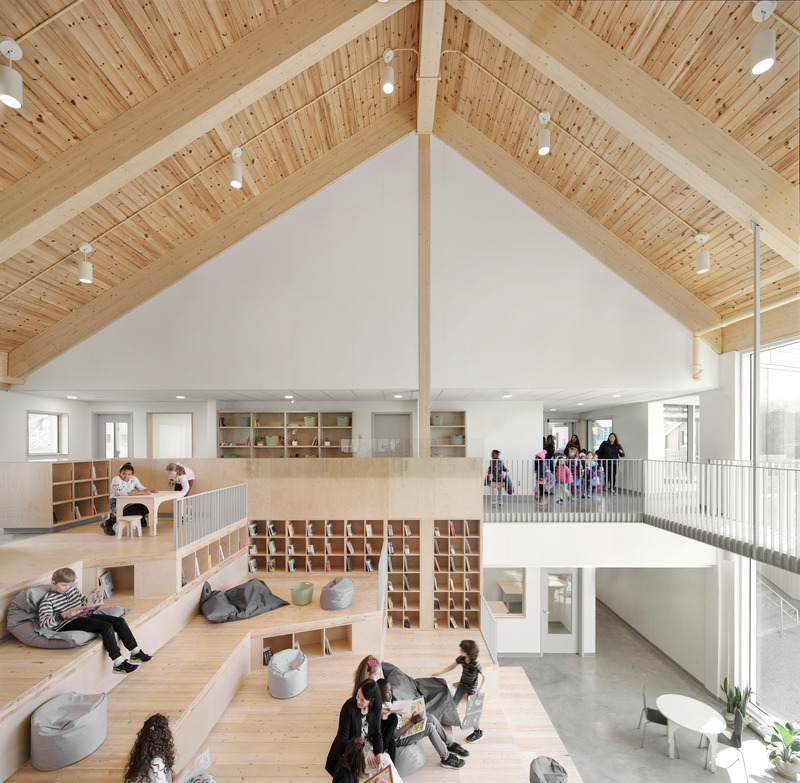 Press kit | 7340-01 - Press release | L'École de l'Étincelle Expands the Boundaries of  Conventional Schooling - Consortium Agence Spatiale, Appareil Architecture, BGLA architecture - Institutional Architecture - Photo credit: Maxime Brouillet