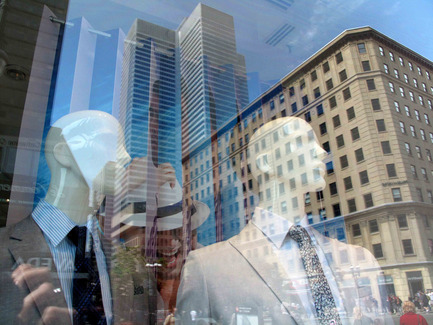 Dossier de presse | 763-06 - Communiqué de presse | Guy Lafontaine à La Vitrine MAQ  du lien piétonnier - La Maison de l'architecture du Québec (MAQ) - Évènement + Exposition - Crédit photo : Guy Lafontaine
