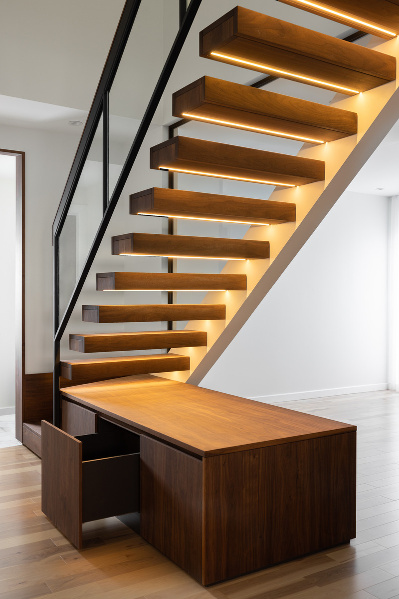 Press kit | 3322-02 - Press release | The Earnscliffe House - Le Borgne Rizk Architecture - Residential Architecture - Escalier  - Photo credit: Studio CRBN