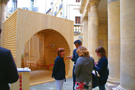 Press kit | 982-02 - Press release | Opening of the Festival of Lively Architecture 2012 Tuesday, June 12 - 6:30 p.m. - Association Champ Libre - Festival des Architectures Vives (FAV) - Event + Exhibition - Pavillon d’accueil du FAV - Photo credit: FAV