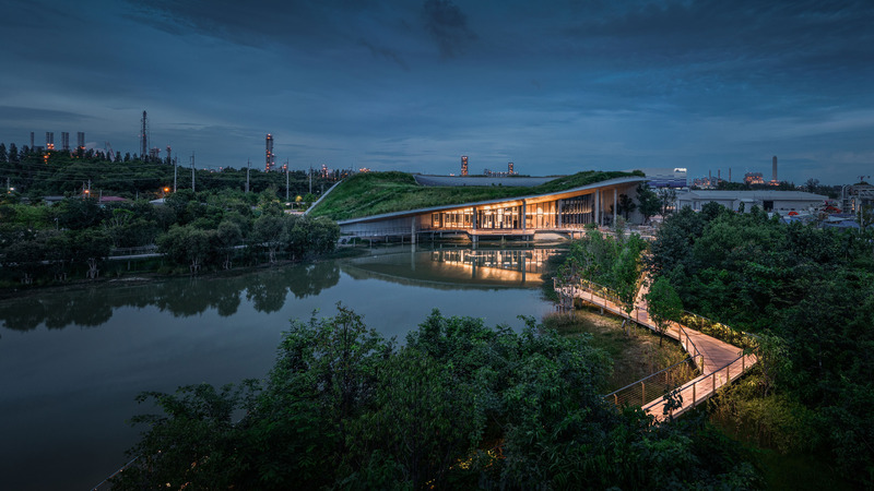 Press kit | 661-78 - Press release | World Architecture Festival 2023 – Day One Winners of International Architectural Awards Announced - World Architecture Festival (WAF) - Residential Architecture -  COMPLETED BUILDINGS-CENTER OF EXCELLENCE FOR FOREST CONSERVATION by ARCHITECTS 49  - Photo credit: DOF SkyGround