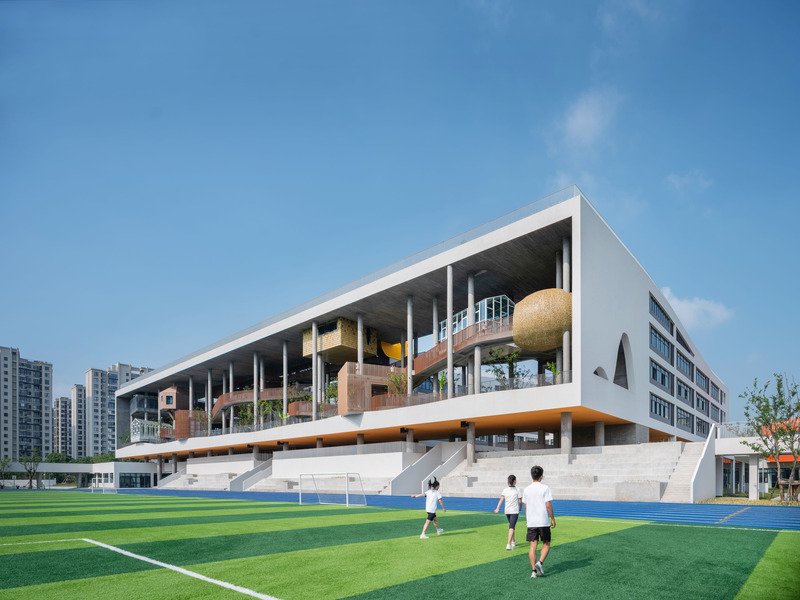Press kit | 661-78 - Press release | World Architecture Festival 2023 – Day One Winners of International Architectural Awards Announced - World Architecture Festival (WAF) - Residential Architecture -  COMPLETED BUILDINGS-Huizhen High School by Approach Design Studio - Zhejiang University of Technology Engineering Design Group Co.,Ltd  - Photo credit: Approach Design Studio - Zhejiang University of Technology Engineering Design Group Co.,Ltd