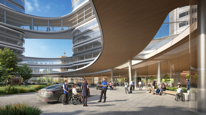 Press kit | 1456-14 - Press release | Foster + Partners and CannonDesign Selected to Design Transformative Healthcare Project for Mayo Clinic; Gilbane Building Company to Lead Construction Management - Foster + Partners, CannonDesign and Gilbane - Commercial Architecture - Photo credit:  <p class="">Dbox/Foster + Partners</p><p class="">© 2023 Mayo Foundation for Medical Education and Research (MFMER). All rights reserved.</p> 