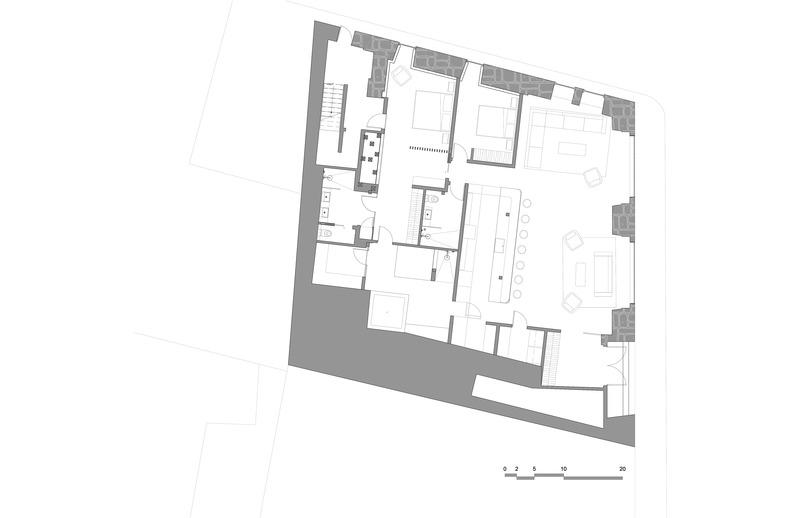 Press kit | 880-19 - Press release | Suite 201 - MU Architecture - Residential Interior Design - Floor plan - Photo credit: MU Architecture