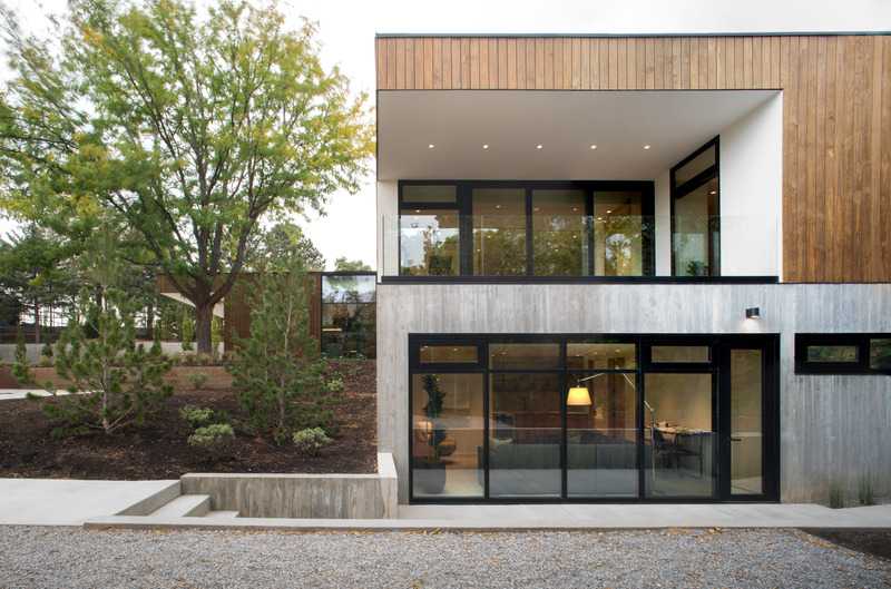 Press kit | 2757-42 - Press release | Sparano + Mooney Architecture's Emigration Creek Residence is Uniquely Shaped by its Site - Sparano + Mooney Architecture - Residential Architecture - <p class="">Detail view of the rear volume and accessible lower level, which could convert into a private ADU. </p> - Photo credit: Matt Winquist Photography