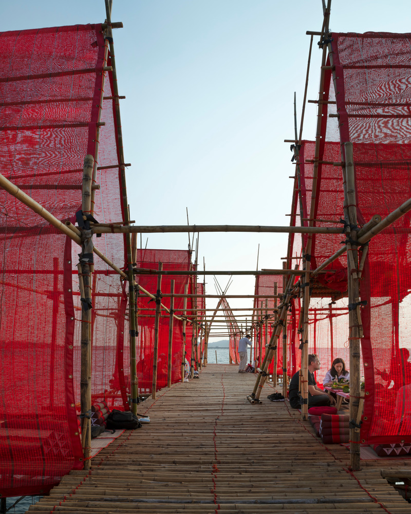Press kit | 5742-01 - Press release | Angsila Oyster Scaffolding Pavilion - Chat Architects - Institutional Architecture - Photo credit: W Workspace