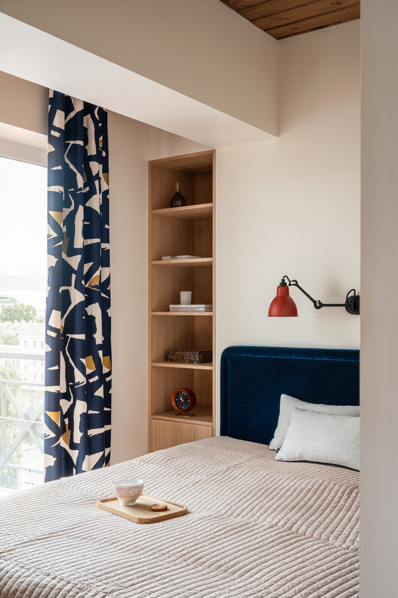 Dossier de presse | 7482-01 - Communiqué de presse | Pied-à-Terre With a Lot of Wood - Yana Molodykh - Design d’intérieur résidentiel - Crédit photo : Yevhenii Avramenko
