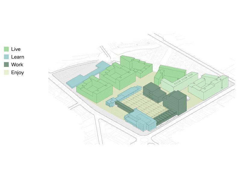 Dossier de presse | 735-04 - Communiqué de presse | Ecodistrict laMercedes in Barcelona - Batlleiroig - Design urbain - Crédit photo : Batlleiroig