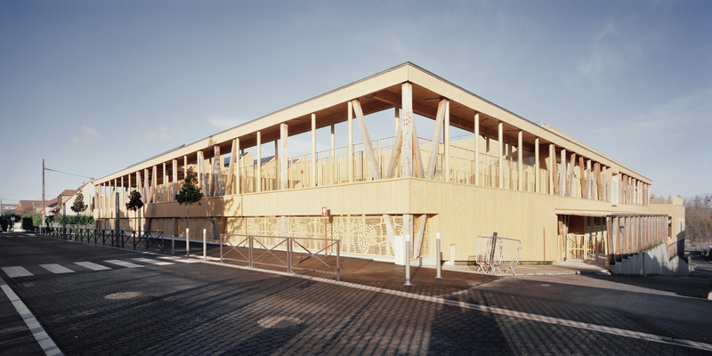 Dossier de presse | 1065-02 - Communiqué de presse | Un groupe scolaire biosourcé à énergie positive - r2k architecte - Architecture institutionnelle - Crédit photo : ERIETA ATTALI