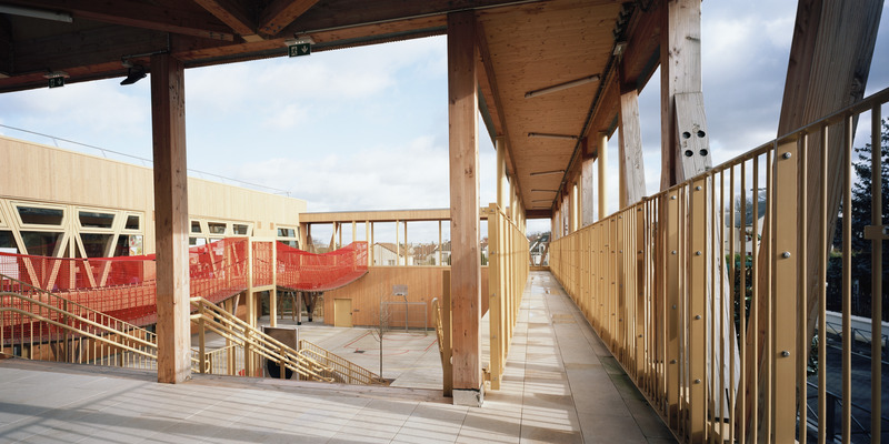Dossier de presse | 1065-02 - Communiqué de presse | Un groupe scolaire biosourcé à énergie positive - r2k architecte - Architecture institutionnelle - Crédit photo : ERIETA ATTALI