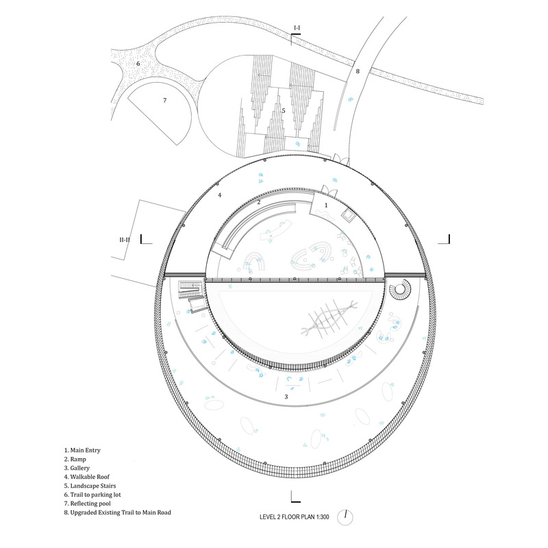 Press kit | 7475-01 - Press release | Iceland Volcano Museum - Studio RE+N - Institutional Architecture - Level 2 Floor Plan - Photo credit: Studio RE+N
