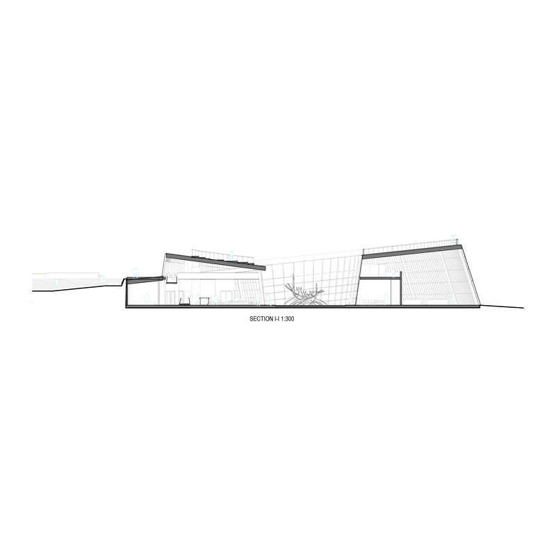 Press kit | 7475-01 - Press release | Iceland Volcano Museum - Studio RE+N - Institutional Architecture - Section I-I - Photo credit: Studio RE+N