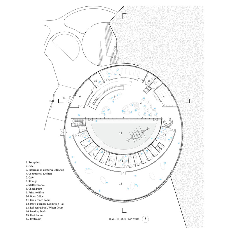 Press kit | 7475-01 - Press release | Iceland Volcano Museum - Studio RE+N - Institutional Architecture - Level 1 Floor Plan - Photo credit: Studio RE+N