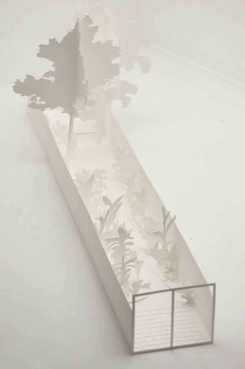 Press kit | 837-46 - Press release | The International Garden Festival Unveils the Projects Selected for its 25th Edition on the Theme "The Ecology of Possibility" - International Garden Festival | Reford Gardens - Competition - Rue Liereman / Organ Man Street (model) - Photo credit: Pioniersplanters