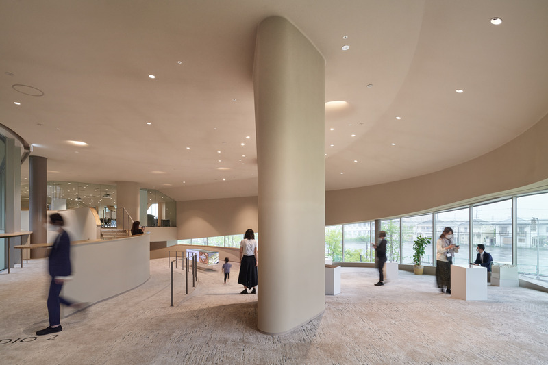 Dossier de presse | 7488-01 - Communiqué de presse | MORI no KAISHO: Meeting Place of Forest - Tetsuo Kobori Architects + Daiwa House Industry Co., Ltd. + Fujita Corporation - Architecture institutionnelle - Interior View - Crédit photo : Tomoyuki Kusunose