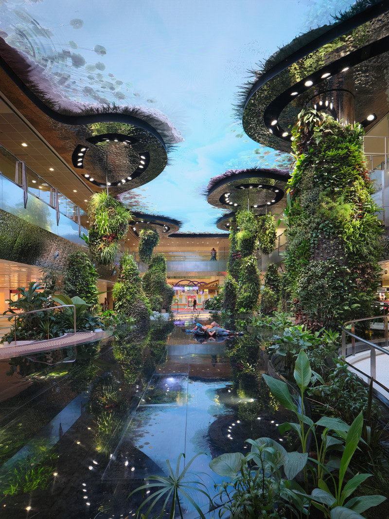 Press kit | 7412-01 - Press release | BOIFFILS Architectures Brings the 'Garden City' Inside New Biophilic Singapore Airport Terminal - BOIFFILS Architectures - Commercial Architecture - Photo credit: Changi Airport Group - Fabian Ong