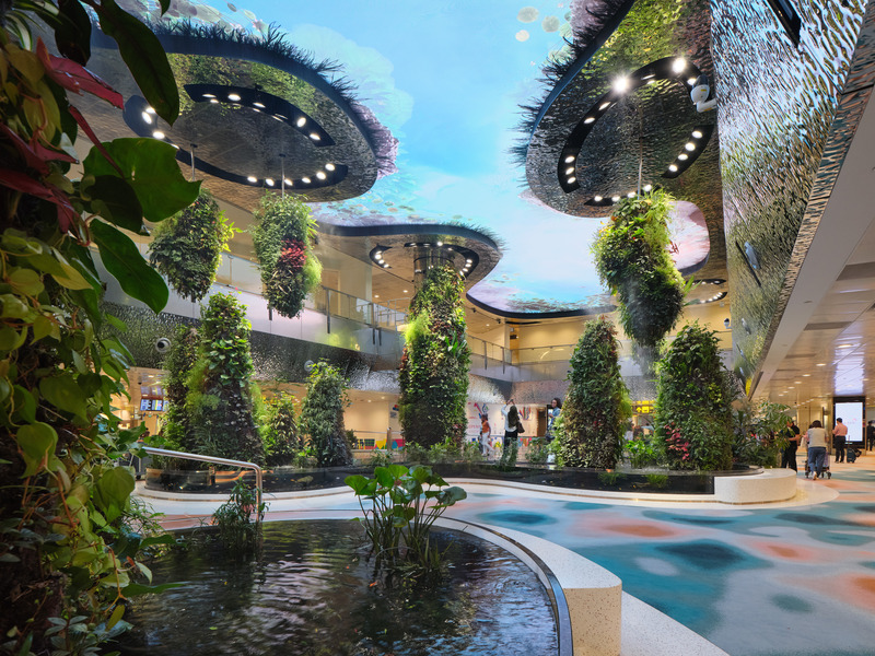 Press kit | 7412-01 - Press release | BOIFFILS Architectures Brings the 'Garden City' Inside New Biophilic Singapore Airport Terminal - BOIFFILS Architectures - Commercial Architecture - Photo credit: Changi Airport Group - Fabian Ong