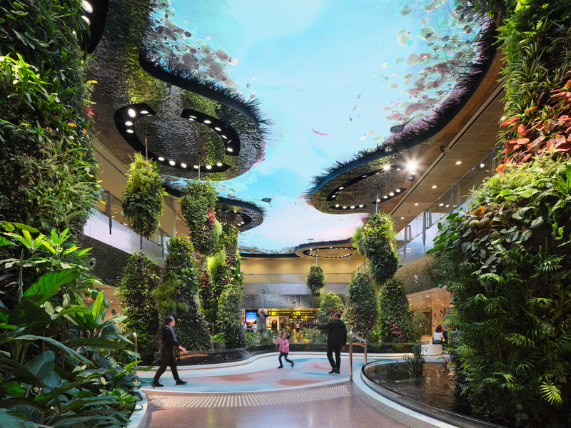 Press kit | 7412-01 - Press release | BOIFFILS Architectures Brings the 'Garden City' Inside New Biophilic Singapore Airport Terminal - BOIFFILS Architectures - Commercial Architecture - Photo credit: Changi Airport Group - Fabian Ong
