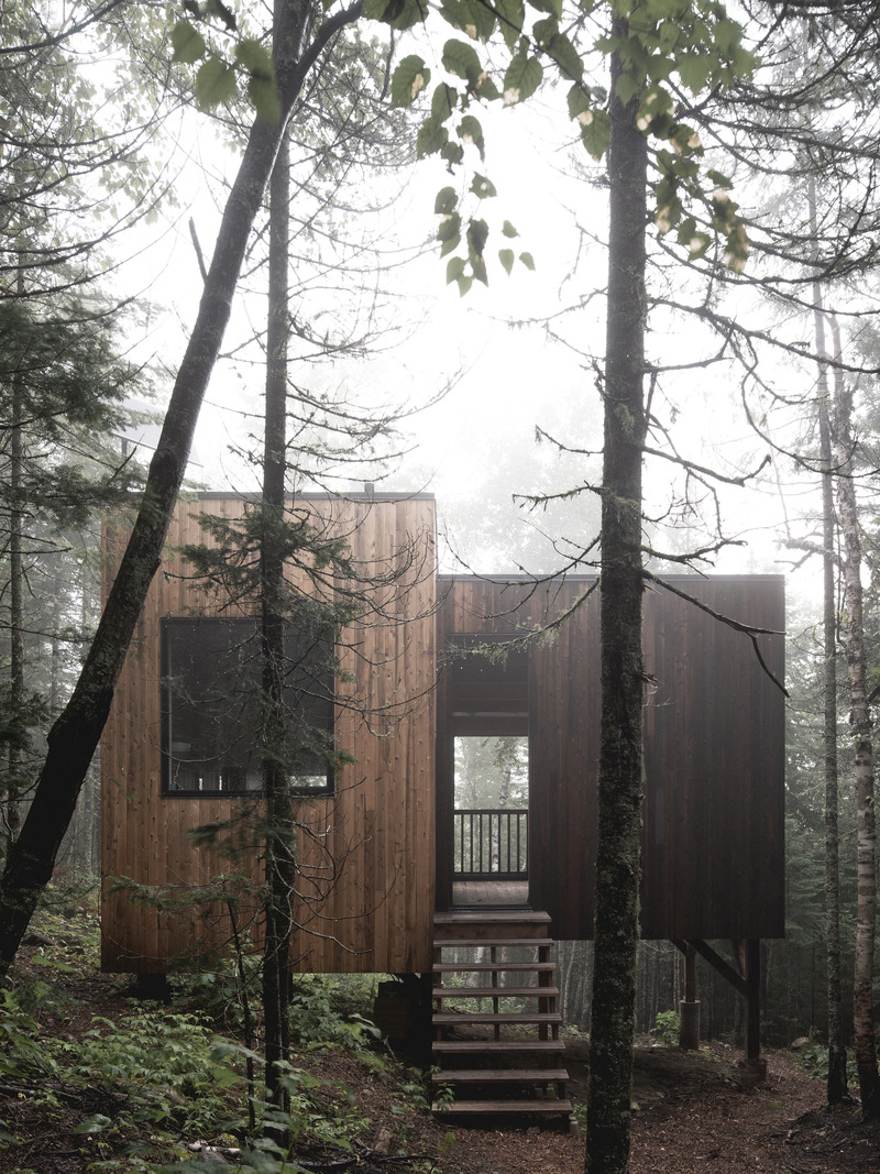 Press kit | 1685-08 - Press release | Territoire Charlevoix - Atelier L'Abri - Commercial Architecture -   Shelter  - Photo credit:  Raphaël Thibodeau 