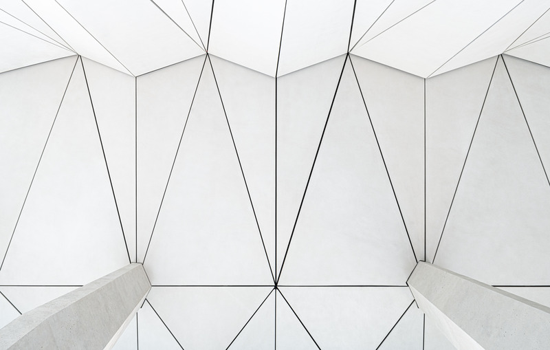 Dossier de presse | 6515-01 - Communiqué de presse | "Neuer Kanzlerplatz" Office Quarter - Bonn, Germany - JSWD - Immobilier -  Wall and ceiling paneling in the entrance hall - Crédit photo : Christa Lachenmaier