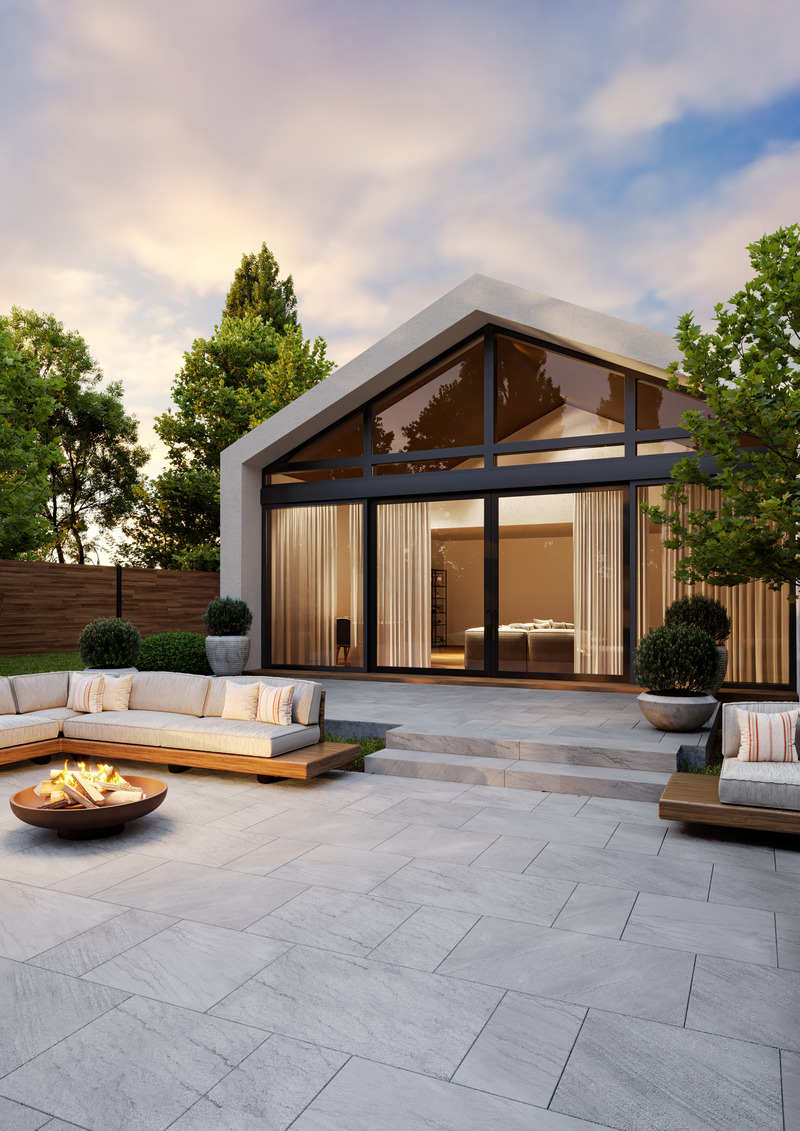 Press kit | 2634-03 - Press release | Techo-Bloc Unveils this Year’s Leading Trends Through New Product and Color Launches - Techo-Bloc - Landscape Architecture - New Natural Stone Slab - Photo credit: Techo-Bloc