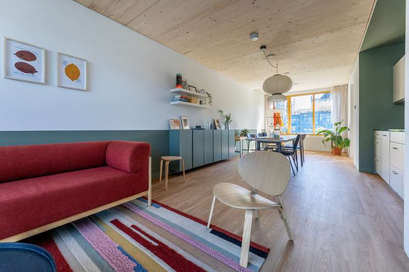 Dossier de presse | 1472-19 - Communiqué de presse | Moos: A Green and Social Housing Revolution - Concrete Amsterdam - Architecture résidentielle - Moos mockup Unit 2 - Crédit photo :  Moos by Concrete 