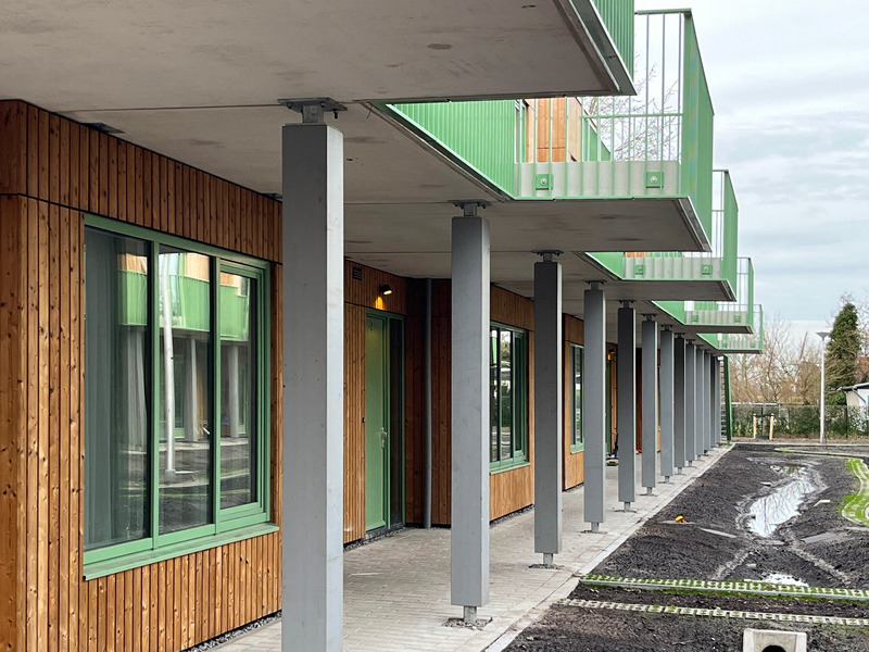 Dossier de presse | 1472-19 - Communiqué de presse | Moos: A Green and Social Housing Revolution - Concrete Amsterdam - Architecture résidentielle - Moos Euterpe - Crédit photo : Moos by Concrete