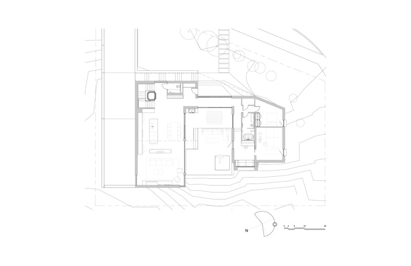 Press kit | 880-20 - Press release | The Mountain Cove - MU Architecture - Residential Architecture - Ground Floor - Photo credit: MU Architecture