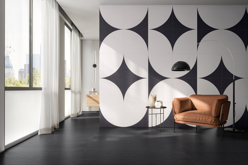 Press kit | 1177-15 - Press release | Tamashi - Ceramiche Refin - Product - Tamashi_Pepper-25x150_Sugar+Pepper-Decoro-60x60 - Photo credit: Ceramiche Refin<span></span>