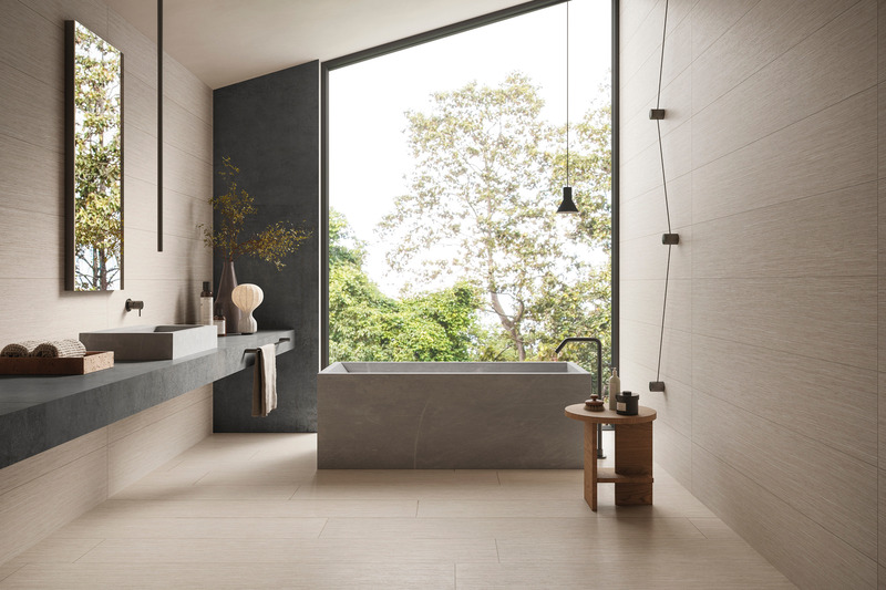 Press kit | 1177-15 - Press release | Tamashi - Ceramiche Refin - Product - Tamashi_Vanilla_25x150 - Photo credit: Ceramiche Refin<span></span>