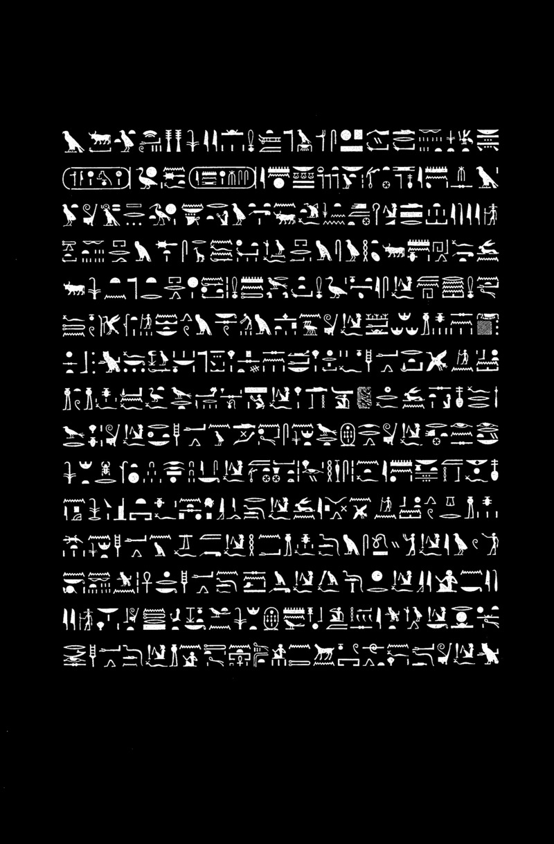 Dossier de presse | 748-49 - Communiqué de presse | Le Centre de design de l’UQAM et VOX présentent ART + TYPO : une exposition sur le lien étroit et intrigant entre l’art et la typographie - Centre de design de l'UQAM - Évènement + Exposition - <p class="">Angela Grauerholz </p>Hiéroglyphes, extrait de <p class="">Schriftbilder<br> 1999 </p>20 photogrammes, épreuves à la gélatine argentique, 40,6 x 51 cm <p class="">(encadrés 48,3 x 61 cm)</p> - Crédit photo : Angela Grauerholz
