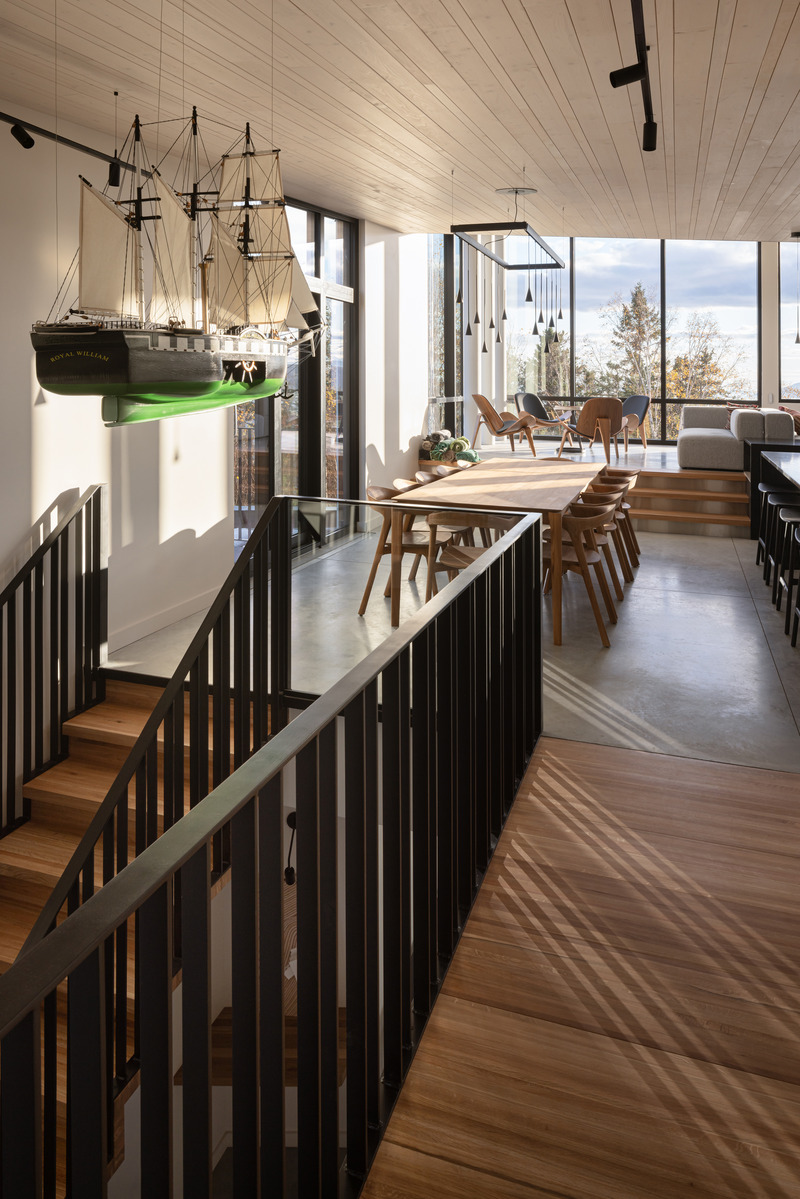 Press kit | 3253-04 - Press release | L'Embâcle: Living in the Landscape - ABCP architecture - Residential Architecture -  Ramp  - Photo credit: Stéphane Groleau