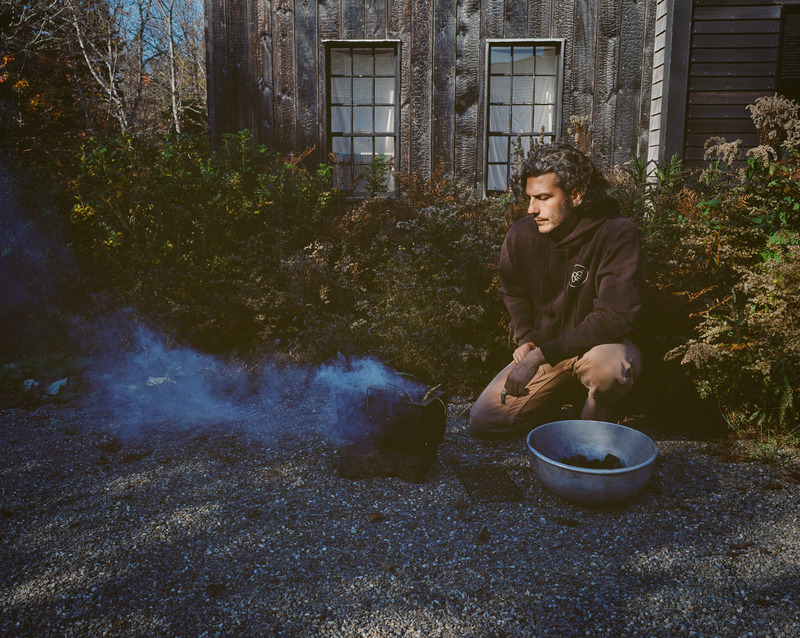 Press kit | 6456-03 - Press release | GOODLAND’s New Yakisugi-Inspired Wood Burning Hot Tub Offers a Singular and Striking Design With its Soot Black Exterior - GOODLAND - Product - <p>Anthony Esteves for GOODLAND. To create our small batch, yakisugi-inspired Soot Black finish, we looked to our friend—artist and builder Anthony Esteves—for deep inspiration. Our process and material selection are inspired by his work, respect for legacy craft, and attention to detail.</p><p>With a textured exterior reminiscent of the subtle organic patterns of nature, the finish is an altogether new look for our Wood Burning Hot Tub.</p> - Photo credit:  Jon Levitt 