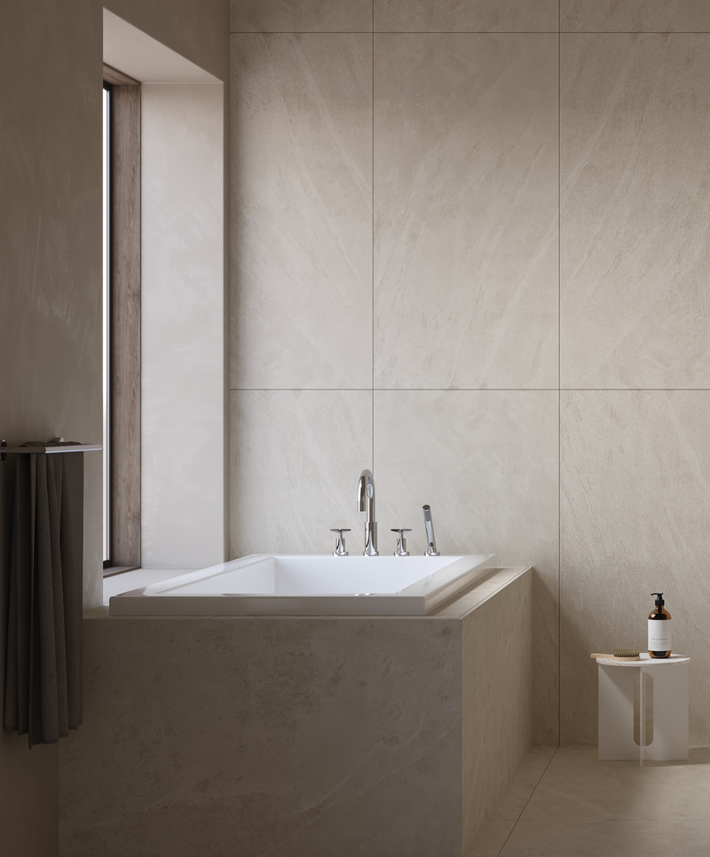 Dossier de presse | 6526-01 - Communiqué de presse | Collection Lexa - Rubi - Produit - Robinet de bain, Chrome - Crédit photo : Rubi