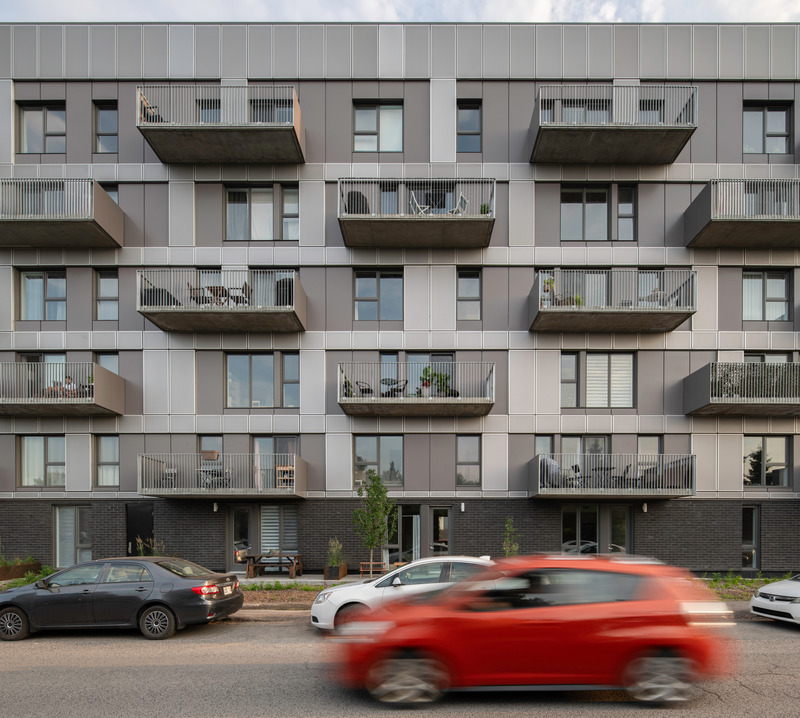 Dossier de presse | 675-11 - Communiqué de presse | Cité Angus II - Ædifica - Architecture résidentielle - Crédit photo : David Boyer
