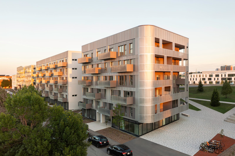 Dossier de presse | 675-11 - Communiqué de presse | Cité Angus II - Ædifica - Architecture résidentielle - Crédit photo : David Boyer