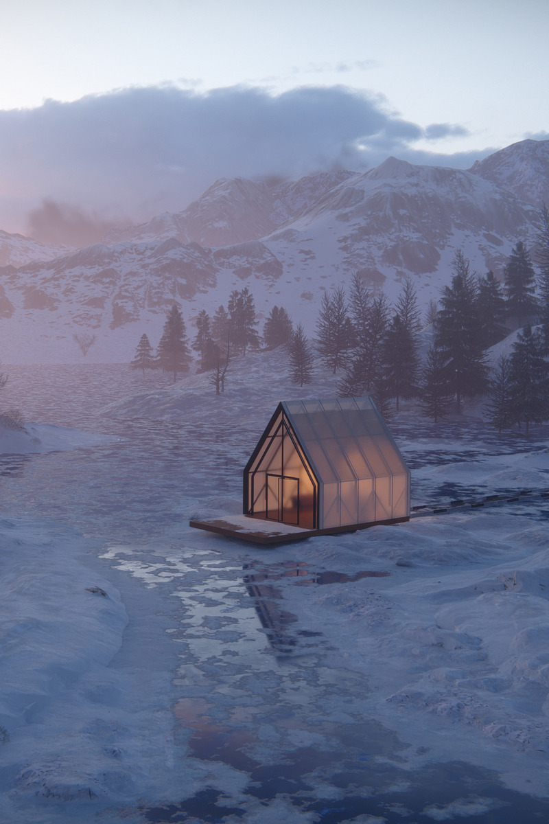 Dossier de presse | 7521-01 - Communiqué de presse | Lumion Releases Lumion 2024, a New Version of its Leading 3D Architectural Visualization Software - Lumion, Act-3D - Architecture commerciale - Cabin subsurface scattering - rendered in Lumion 2024 - Crédit photo :  Lumion 2024 