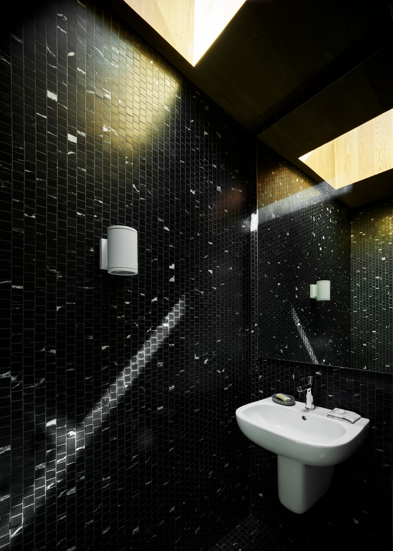 Dossier de presse | 6244-01 - Communiqué de presse | Buena Vista House - Rangr Studio Architecture - Architecture résidentielle - Powder Room - Crédit photo : Matthew Millman