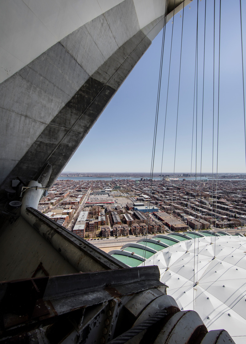 Dossier de presse | 7513-01 - Communiqué de presse | Le Parc olympique lance un concours pour donner une nouvelle vie aux matériaux de la toiture du Stade olympique - Parc olympique - Concours - Crédit photo :  Olivier Blouin 