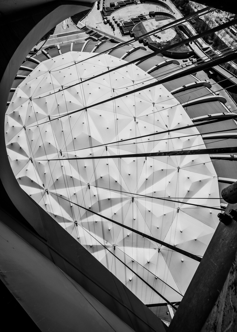Dossier de presse | 7513-01 - Communiqué de presse | Le Parc olympique lance un concours pour donner une nouvelle vie aux matériaux de la toiture du Stade olympique - Parc olympique - Concours - Crédit photo : Olivier Blouin