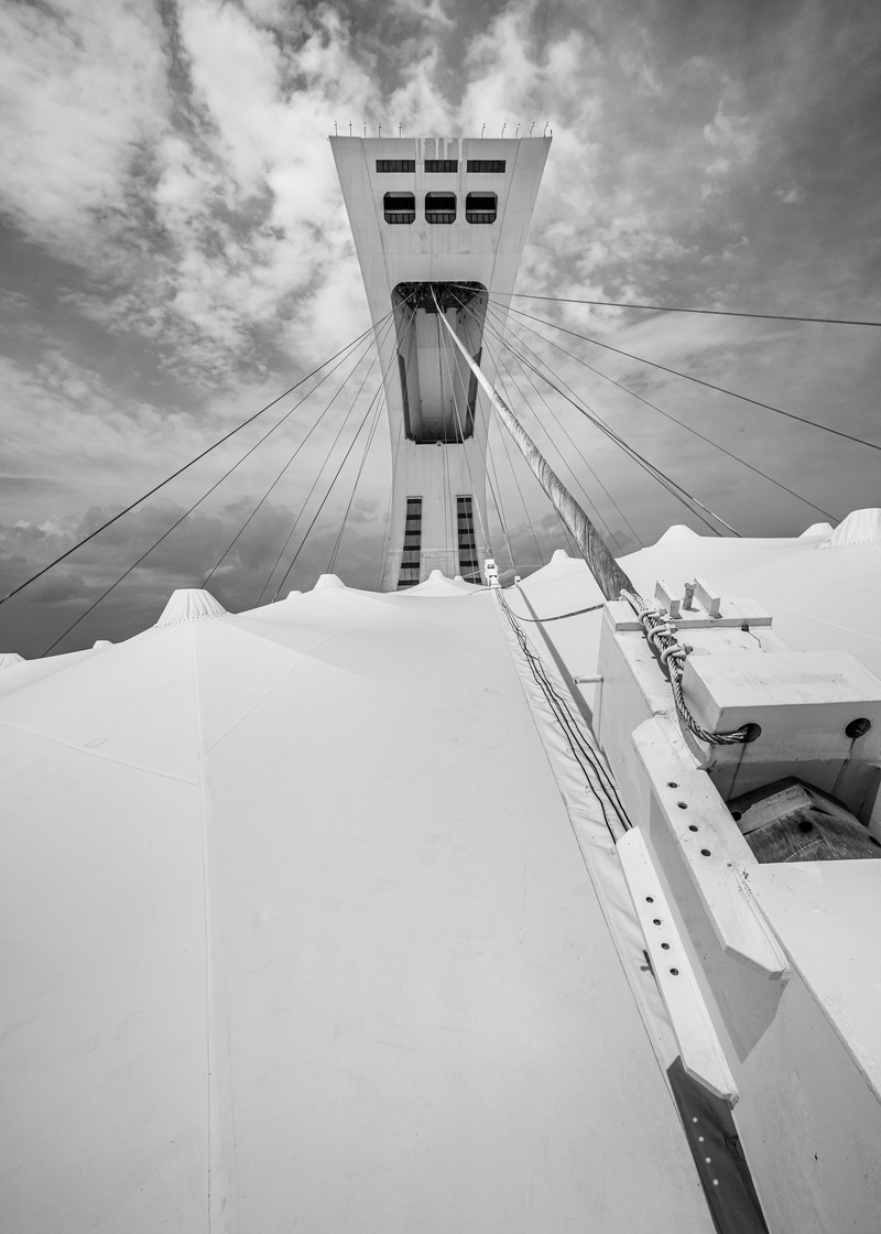 Dossier de presse | 7513-01 - Communiqué de presse | Le Parc olympique lance un concours pour donner une nouvelle vie aux matériaux de la toiture du Stade olympique - Parc olympique - Concours - Crédit photo : Olivier Blouin