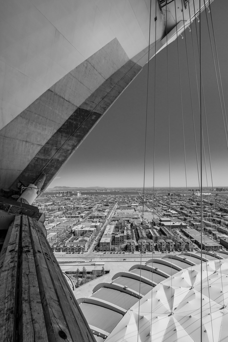 Dossier de presse | 7513-01 - Communiqué de presse | Le Parc olympique lance un concours pour donner une nouvelle vie aux matériaux de la toiture du Stade olympique - Parc olympique - Concours - Crédit photo : Olivier Blouin