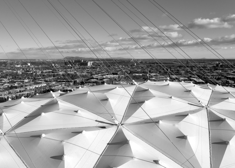 Dossier de presse | 7513-01 - Communiqué de presse | Le Parc olympique lance un concours pour donner une nouvelle vie aux matériaux de la toiture du Stade olympique - Parc olympique - Concours - Crédit photo : Jean-François Savaria