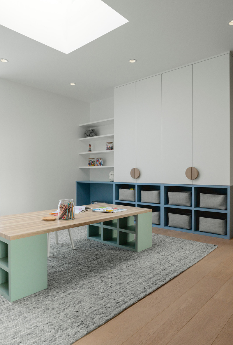 Press kit | 618-15 - Press release | Résidence de la Promenade - LemayMichaud - Residential Architecture - Playroom - Photo credit: Jessy Bernier